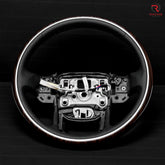 SUPERCHARGED WALNUT WOOD steering wheel Land Rover Range Rover Sport SVR L494 - revolvesteering